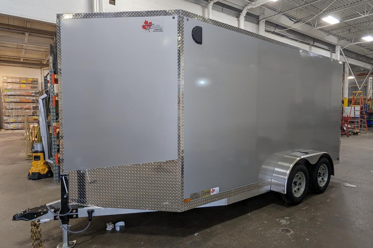 2024 Canadian Trailer Company 7x14 V Nose Cargo Trailer Aluminum Tandem Axle