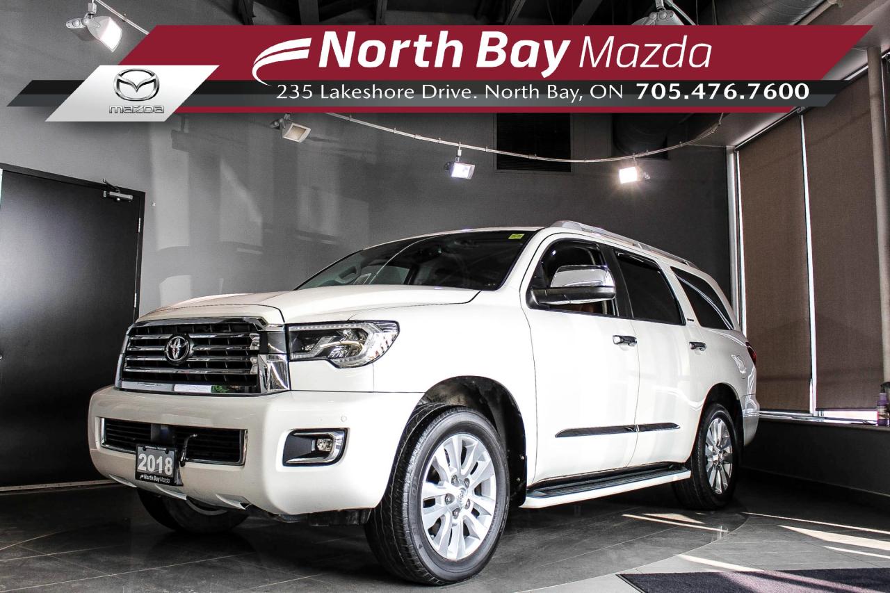 Used 2018 Toyota Sequoia Platinum 5.7L V8 4X4 - JBL Sound - Sunroof - BluRay Player - Heating/Cooling Seats for sale in North Bay, ON