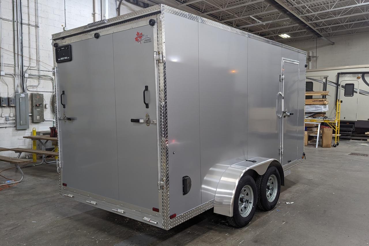 2024 Canadian Trailer Company 7x14 V Nose Cargo Trailer Aluminum Tandem Axle