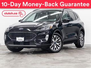 Used 2021 Ford Escape Titanium Hybrid  w/ Sync 3, Remote Start, Navigation for sale in Toronto, ON