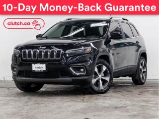 Used 2019 Jeep Cherokee Limited 4x4 w/ Apple CarPlay & Android Auto, Adaptive Cruise, Nav for sale in Toronto, ON