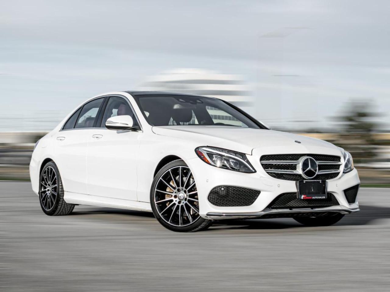 Used 2015 Mercedes-Benz C-Class C400|NAV|PANOROOF|INTELDRIVE|HUD|RED INT|LOW KM for sale in North York, ON