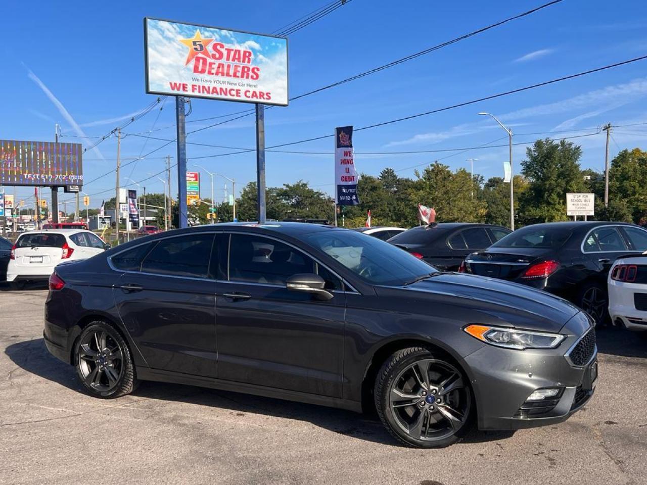 Used 2017 Ford Fusion NAV LEATHER H-SEATS LOADED! WE FINANCE ALL CREDIT! for sale in London, ON
