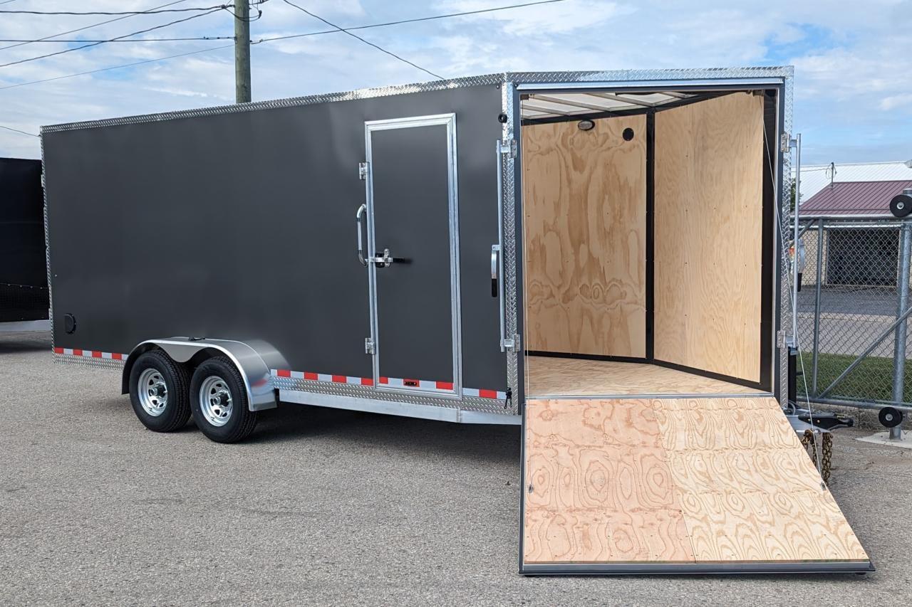 2024 Canadian Trailer Company 7x18 V-Nose Cargo Trailer Aluminum Tandem Axle