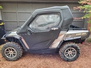 <p>Financing Available & Trade-ins Welcome!</p><p>Featuring Defender Cab System with Rear sliding window & wiper along with a Heater and Winch!</p><p>The 2012 Commander Limited 1000 is the ultimate recreational quad Can-Am can deliver: loaded with all the premium parts you could dream of, this SxS will shine across sand dunes and on forest trails, offering top-notch, dependable performance and the supreme riding comfort.</p><p>The 2012 Can-Am Commander X 1000 comes with air-adjustable Fox HPG shocks, independent suspensions and dynamic power steering, mudguards and a hard roof with wind shield.</p><p>The Limited-trimmed seats are removable so youve got increased comfort when camping in the wild. Add in the generous loading capacity and watertight spaces for fragile objects and a heavy-duty winch and there you go, the ultimate off-road adventure SxS out there.</p>