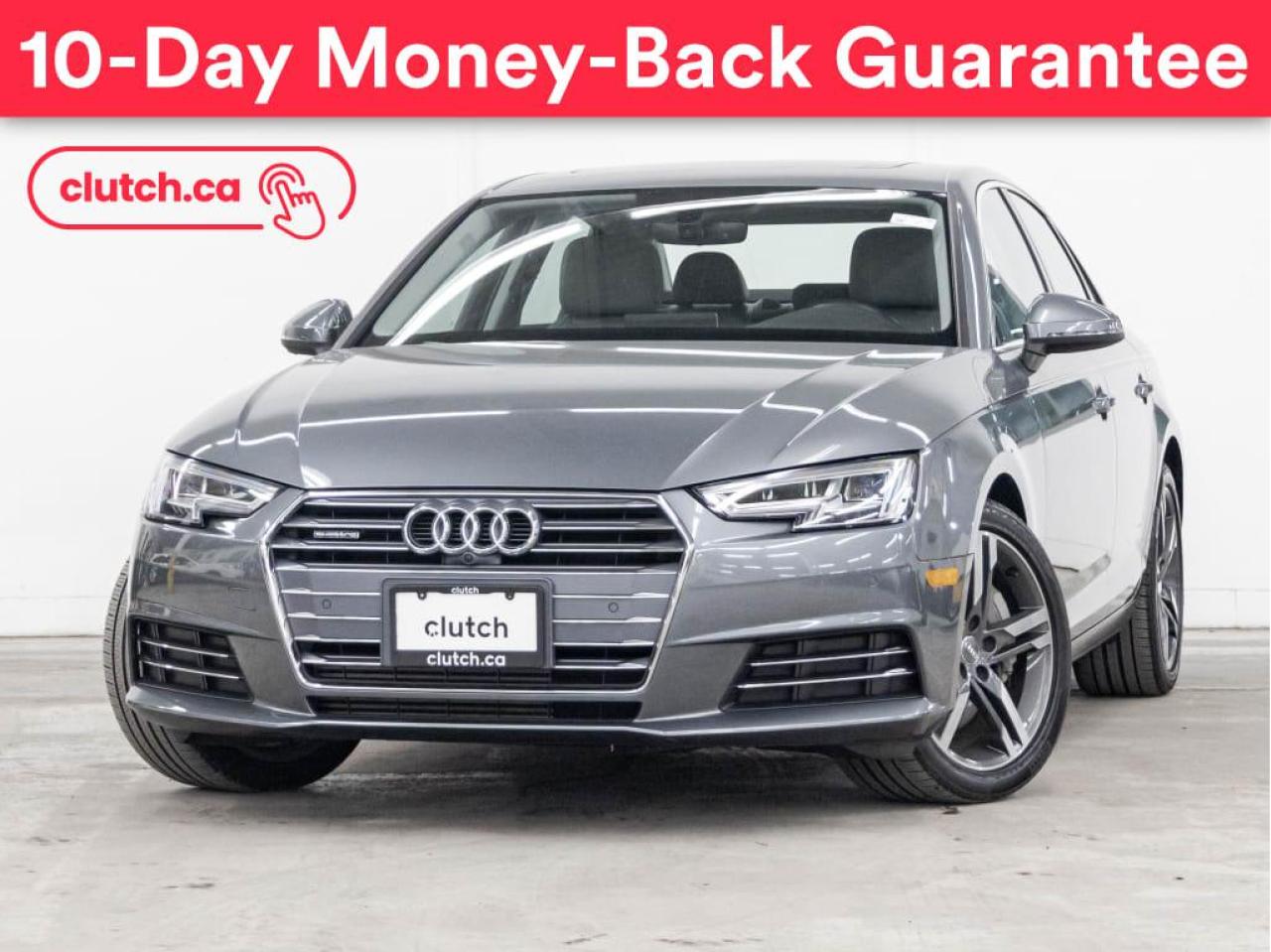 Used 2017 Audi A4 Technik w/ Apple CarPlay, Bluetooth, Backup Cam, Nav for sale in Toronto, ON