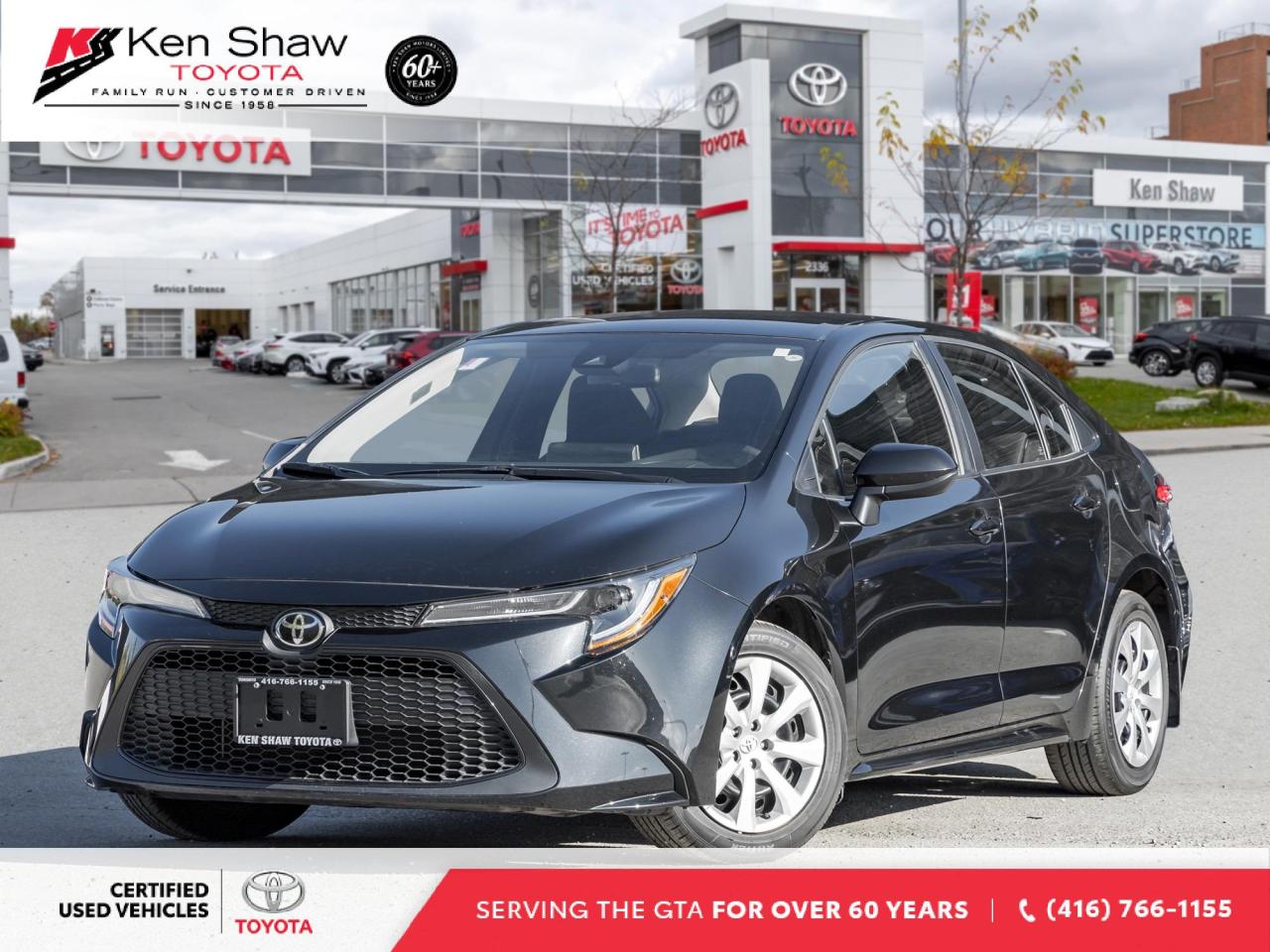 Black Sand Pearl 2020 Toyota Corolla LE! Heated Seats / Back Up Camera / Bluetooth And More! 

Contact us to make an appointment and book your test drive or complete your entire transaction 100% online. Use our online buying platform and shop for your new car in your PJs! With Ken Shaw Express, you can complete your entire buying experience online, much like you would buy anything else online. Of course, were here to help if you need us. Our Express site allows you to easily search for or configure the car you want and then explore your purchase options; cash, lease or finance. Youll be presented with a fully transparent online deal sheet that includes the price of the car and all associated fees. You will also have the opportunity to purchase warranty and other protection plans. If you would like to proceed with the purchase, you can accept the deal sheet, Its that easy! We are currently open online and by phone. We are the longest-standing Toyota Dealership in Toronto and the GTA. We are truly Family Run, Customer Driven! To get more information on our inventory please visit our website www.kenshawtoyota.ca or call our sales department 416-766-1155.