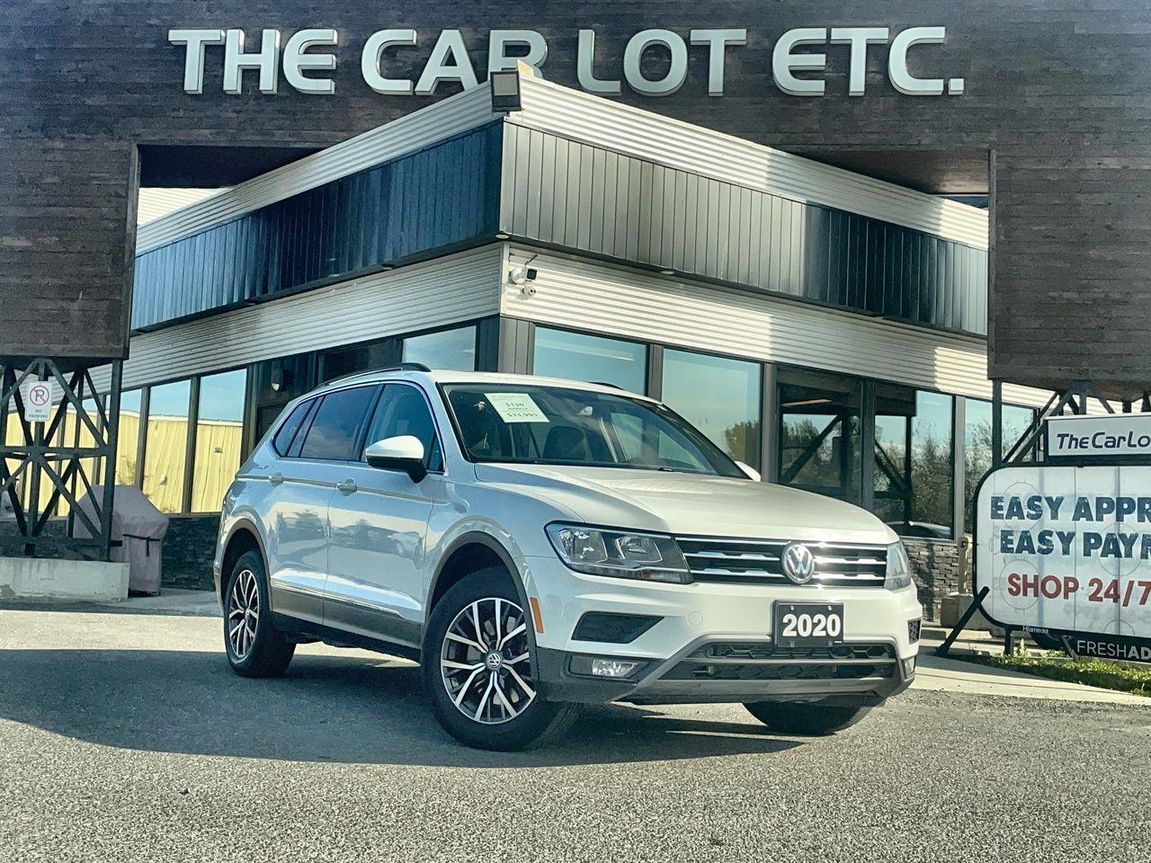 Used 2020 Volkswagen Tiguan Comfortline PREVIOUS DAILY RENTAL, APPLE CARPLAY/ANDROID AUTO, BACK UP CAM, HEATED LEATHER SEATS, SUNROOF! for sale in Sudbury, ON
