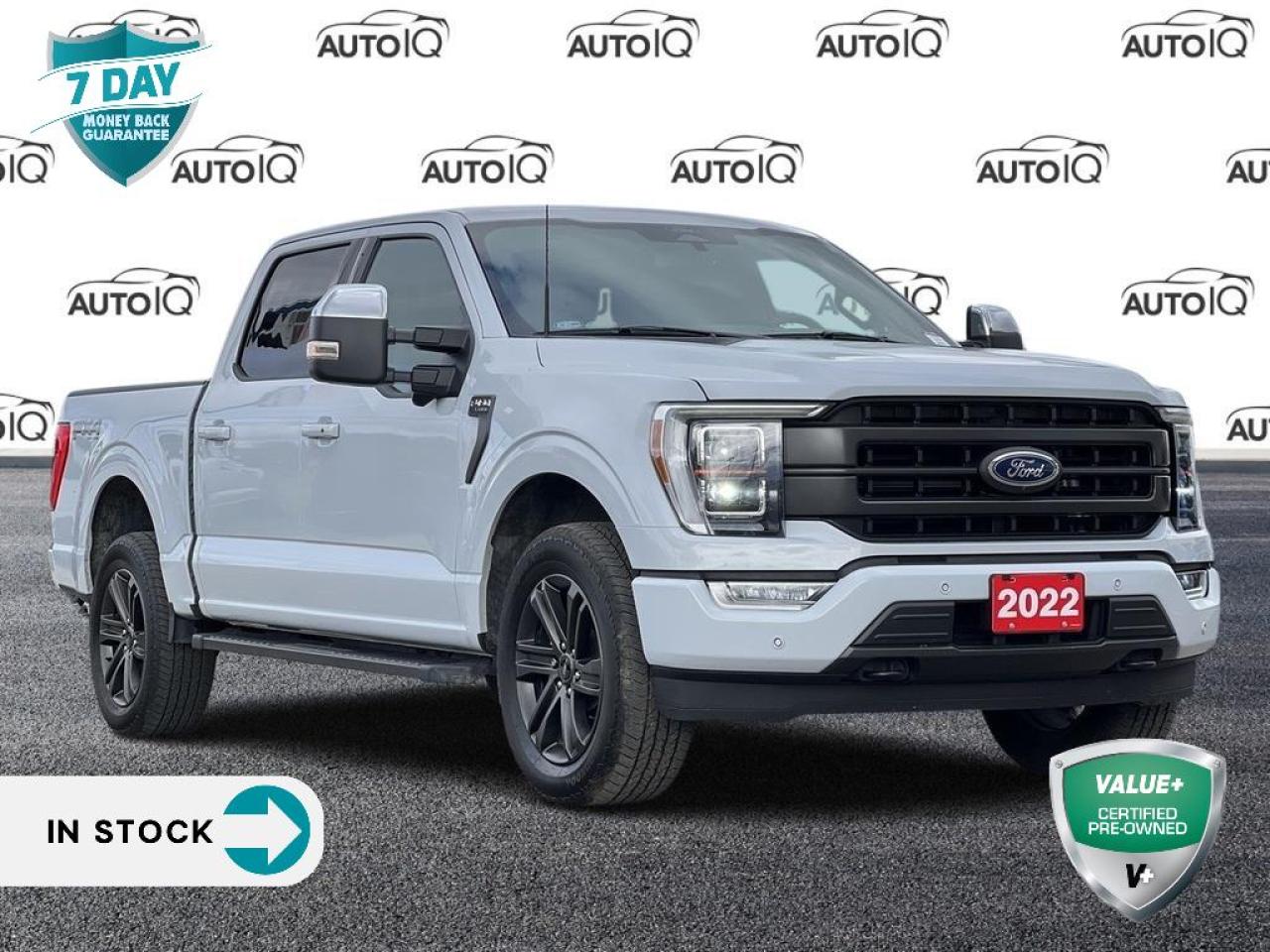 4WD, 360 Degree Camera, 4-Wheel Disc Brakes, 4x4 FX4 Off-Road Decal, 8 Speakers, ABS brakes, Accent-Colour Angular Step Bar, Adjustable pedals, Air Conditioning, Alloy wheels, AM/FM radio: SiriusXM with 360L, AppLink/Apple CarPlay and Android Auto, Auto High-beam Headlights, Auto Start-Stop Removal, Auto-dimming door mirrors, Auto-dimming Rear-View mirror, Automatic temperature control, Block heater, Body-Colour Door Handles w/Body-Colour Bezel, Body-Colour Front & Rear Bumpers, Box Side Decal, Brake assist, Chrome Single-Tip Exhaust, Class IV Trailer Hitch Receiver, Compass, Connected Built-In Navigation, Dark 2-Bar & 1 Minor Bar Style Grille, Delay-off headlights, Driver door bin, Driver vanity mirror, Dual front impact airbags, Dual front side impact airbags, Electronic Locking w/3.31 Axle Ratio, Electronic Stability Control, Emergency communication system: SYNC 4 911 Assist, Equipment Group 502A High, Evasive Steering Assist, Exterior Parking Camera Rear, Ford Co-Pilot360 Assist 2.0, Front anti-roll bar, Front Bucket Seats, Front dual zone A/C, Front fog lights, Front reading lights, Front wheel independent suspension, Fully automatic headlights, FX4 Off-Road Package, Garage door transmitter, GVWR: 3,198 kg (7,050 lb) Payload Package, Heated door mirrors, Heated front seats, Heated Rear Seats, Heated Steering Wheel, Hill Descent Control, Illuminated entry, Intelligent Adaptive Cruise Control w/Stop & Go, Intersection Assist, Lariat Sport Appearance Package, Leather-Trimmed Bucket Seats, LED Projector w/Dynamic Bending Headlamps, LED Side-Mirror Spotlights, Low tire pressure warning, Memory seat, Monotube Rear Shocks, Navigation system: SYNC 4 Connected Navigation, Occupant sensing airbag, Off-Road Tuned Front Shock Absorbers, Outside temperature display, Overhead airbag, Overhead console, Panic alarm, Passenger door bin, Passenger vanity mirror, Pedal memory, Power door mirrors, Power driver seat, Power passenger seat, Power steering, Power Tailgate, Power Telescoping/Glass/Folding Trailer Tow Mirrors, Power Tilt/Telescoping Steering Column w/Memory, Power windows, Pro Trailer Backup Assist, Radio data system, Radio: B&O Sound System by Bang & Olufsen, Rain-Sensing Wipers, Rear reading lights, Rear step bumper, Rear window defroster, Remote keyless entry, Rock Crawl Mode, Security system, Speed control, Speed Sign Recognition, Speed-sensing steering, Split folding rear seat, Steering wheel mounted audio controls, SYNC 4 w/Enhanced Voice Recognition, Tachometer, Telescoping steering wheel, Tilt steering wheel, Traction control, Trip computer, Turn signal indicator mirrors, Twin Panel Moonroof, Variably intermittent wipers, Ventilated front seats, Voltmeter, Wheels: 20 6-Spoke Dark Alloy Painted Aluminum, Wireless Charging Pad.

Lariat 3.5L V6 EcoBoost 4WD 10-Speed Automatic
Space White Metallic<p> </p>

<h4>VALUE+ CERTIFIED PRE-OWNED VEHICLE</h4>

<p>36-point Provincial Safety Inspection<br />
172-point inspection combined mechanical, aesthetic, functional inspection including a vehicle report card<br />
Warranty: 30 Days or 1500 KMS on mechanical safety-related items and extended plans are available<br />
Complimentary CARFAX Vehicle History Report<br />
2X Provincial safety standard for tire tread depth<br />
2X Provincial safety standard for brake pad thickness<br />
7 Day Money Back Guarantee*<br />
Market Value Report provided<br />
Complimentary 3 months SIRIUS XM satellite radio subscription on equipped vehicles<br />
Complimentary wash and vacuum<br />
Vehicle scanned for open recall notifications from manufacturer</p>

<p>SPECIAL NOTE: This vehicle is reserved for AutoIQs retail customers only. Please, No dealer calls. Errors & omissions expected.</p>

<p>*As-traded, specialty or high-performance vehicles are excluded from the 7-Day Money Back Guarantee Program (including, but not limited to Ford Shelby, Ford mustang GT, Ford Raptor, Chevrolet Corvette, Camaro 2SS, Camaro ZL1, V-Series Cadillac, Dodge/Jeep SRT, Hyundai N Line, all electric models)</p>

<p>INSGMT</p>