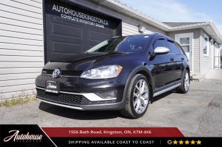 The 2017 Volkswagen Golf Alltrack 1.8 TSI, a wagon built for those who crave adventures beyond the ordinary roads! Packed with 1.8L TSI turbocharged 4-cylinder engine, 4MOTION all-wheel drive, 6.5-inch touchscreen infotainment system, Apple CarPlay and Android Auto integration, Rearview camera, Panoramic sunroof and so much more! This vehicle comes with a clean carfax! 




<p>
<p>**PLEASE CALL TO BOOK YOUR TEST DRIVE! THIS WILL ALLOW US TO HAVE THE VEHICLE READY BEFORE YOU ARRIVE. THANK YOU!**</p>

<p>WE FINANCE!! Click through to AUTOHOUSEKINGSTON.CA for a quick and secure credit application!</p>

<p>All of our vehicles are ready to go! Each vehicle receives a multi-point safety inspection, oil change and emissions test (if needed). Our vehicles are thoroughly cleaned inside and out.</p>

<p>Autohouse Kingston is a locally-owned family business that has served Kingston and the surrounding area for more than 30 years. We operate with transparency and provide family-like service to all our clients. At Autohouse Kingston we work with more than 20 lenders to offer you the best possible financing options. Please ask how you can add a warranty and vehicle accessories to your monthly payment.</p>

<p>We are located at 1556 Bath Rd, just east of Gardiners Rd, in Kingston. Come in for a test drive and speak to our sales staff, who will look after all your automotive needs with a friendly, low-pressure approach. Get approved and drive away in your new ride today!</p>

<p>Our office number is 613-634-3262 and our website is www.autohousekingston.ca. If you have questions after hours or on weekends, feel free to text Kyle at 613-985-5953. Autohouse Kingston  It just makes sense!</p>

<p>Office - 613-634-3262</p>

<p>Kyle (Sales) Cell - 613-985-5953; kyle@autohousekingston.ca</p>

<p>Joe (Finance) Cell  613-453-9915; joe@autohousekingston.ca</p>

<p>Brian (Finance) Cell  613-572-2246; brian@autohousekingston.ca</p>

<p>Bradie Cell - 613-331-1121; bradie@autohousekingston.ca</p>