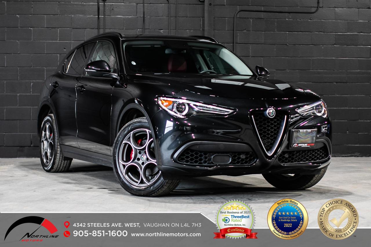 Used 2018 Alfa Romeo Stelvio Sport/ NAV/ CAM/ PANO/ NO ACCIDENTS/ RED for sale in Vaughan, ON