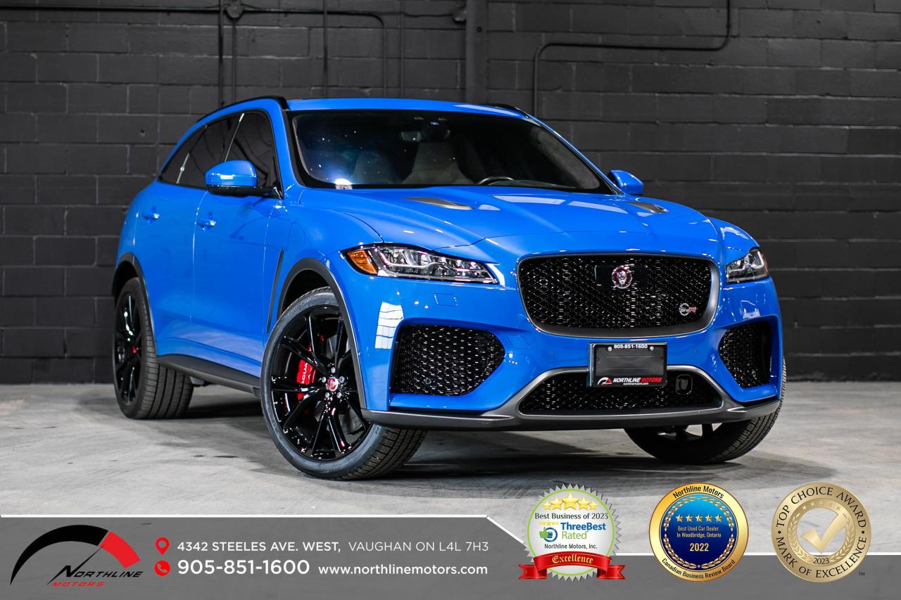 Used 2020 Jaguar F-PACE SVR/PANO/HUD/ 22 IN RIM/ NAV/CARBON FIBER/MERIDIAN for sale in Vaughan, ON