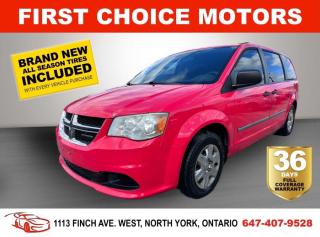 Welcome to First Choice Motors, the largest car dealership in Toronto of pre-owned cars, SUVs, and vans priced between $5000-$15,000. With an impressive inventory of over 300 vehicles in stock, we are dedicated to providing our customers with a vast selection of affordable and reliable options. <br><br>Were thrilled to offer a used 2011 Dodge Grand Caravan SE, red color with 129,000km (STK#6579) This vehicle was $9490 NOW ON SALE FOR $7990. It is equipped with the following features:<br>- Automatic Transmission<br>- 3rd row seating<br>- Power windows<br>- Power locks<br>- Power mirrors<br>- Air Conditioning<br><br>At First Choice Motors, we believe in providing quality vehicles that our customers can depend on. All our vehicles come with a 36-day FULL COVERAGE warranty. We also offer additional warranty options up to 5 years for our customers who want extra peace of mind.<br><br>Furthermore, all our vehicles are sold fully certified with brand new brakes rotors and pads, a fresh oil change, and brand new set of all-season tires installed & balanced. You can be confident that this car is in excellent condition and ready to hit the road.<br><br>At First Choice Motors, we believe that everyone deserves a chance to own a reliable and affordable vehicle. Thats why we offer financing options with low interest rates starting at 7.9% O.A.C. Were proud to approve all customers, including those with bad credit, no credit, students, and even 9 socials. Our finance team is dedicated to finding the best financing option for you and making the car buying process as smooth and stress-free as possible.<br><br>Our dealership is open 7 days a week to provide you with the best customer service possible. We carry the largest selection of used vehicles for sale under $9990 in all of Ontario. We stock over 300 cars, mostly Hyundai, Chevrolet, Mazda, Honda, Volkswagen, Toyota, Ford, Dodge, Kia, Mitsubishi, Acura, Lexus, and more. With our ongoing sale, you can find your dream car at a price you can afford. Come visit us today and experience why we are the best choice for your next used car purchase!<br><br>All prices exclude a $10 OMVIC fee, license plates & registration  and ONTARIO HST (13%)