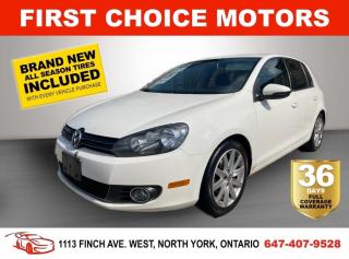 Used 2012 Volkswagen Golf HIGHLINE ~MANUAL, FULLY CERTIFIED WITH WARRANTY!!! for sale in North York, ON