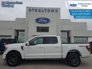 <b>Leather Seats, FX4 Off-Road Package, 20  inch Aluminum Wheels, Ford Co-Pilot360 Assist +, Lariat Sport Package!</b><br> <br> <br> <br>We value your TIME, we wont waste it or your gas is on us!   We offer extended test drives and if you cant make it out to us we will come straight to you!<br> <br>  For a truck that simply does more, and looks better doing it, the Ford F-150 is an obvious choice. <br> <br>The perfect truck for work or play, this versatile Ford F-150 gives you the power you need, the features you want, and the style you crave! With high-strength, military-grade aluminum construction, this F-150 cuts the weight without sacrificing toughness. The interior design is first class, with simple to read text, easy to push buttons and plenty of outward visibility. With productivity at the forefront of design, the F-150 makes use of every single component was built to get the job done right!<br> <br> This agate black metallic Crew Cab 4X4 pickup   has an automatic transmission and is powered by a  325HP 2.7L V6 Cylinder Engine.<br> <br> Our F-150s trim level is Lariat. This luxurious Ford F-150 Lariat comes loaded with premium features such as leather heated and cooled seats, body colored exterior accents, a proximity key with push button start and smart device remote start, pro trailer backup assist and Ford Co-Pilot360 that features lane keep assist, blind spot detection, pre-collision assist with automatic emergency braking and rear parking sensors. Enhanced features also includes unique aluminum wheels, SYNC 4 with enhanced voice recognition featuring connected navigation, Apple CarPlay and Android Auto, FordPass Connect 4G LTE, power adjustable pedals, a powerful Bang & Olufsen audio system with SiriusXM radio, cargo box lights, dual zone climate control and a handy rear view camera to help when backing out of tight spaces. This vehicle has been upgraded with the following features: Leather Seats, Fx4 Off-road Package, 20  Inch Aluminum Wheels, Ford Co-pilot360 Assist +, Lariat Sport Package, Power Running Boards, 360 Camera. <br><br> View the original window sticker for this vehicle with this url <b><a href=http://www.windowsticker.forddirect.com/windowsticker.pdf?vin=1FTEW1EP7PFC70916 target=_blank>http://www.windowsticker.forddirect.com/windowsticker.pdf?vin=1FTEW1EP7PFC70916</a></b>.<br> <br>To apply right now for financing use this link : <a href=http://www.steeltownford.com/?https://CreditOnline.dealertrack.ca/Web/Default.aspx?Token=bf62ebad-31a4-49e3-93be-9b163c26b54c&La target=_blank>http://www.steeltownford.com/?https://CreditOnline.dealertrack.ca/Web/Default.aspx?Token=bf62ebad-31a4-49e3-93be-9b163c26b54c&La</a><br><br> <br/> Weve discounted this vehicle $4500. Total  cash rebate of $9500 is reflected in the price. Credit includes $9,500 Non-Stackable Cash Purchase Assistance. Credit is available in lieu of subvented financing rates.  Incentives expire 2024-04-30.  See dealer for details. <br> <br>Family owned and operated in Selkirk for 35 Years.  <br>Steeltown Ford is located just 20 minutes North of the Perimeter Hwy, with an onsite banking center that offers free consultations. <br>Ask about our special dealer rates available through all major banks and credit unions.<br>Dealer retains all rebates, plus taxes, govt fees and Steeltown Protect Plus.<br>Steeltown Ford Protect Plus includes:<br>- Life Time Tire Warranty <br>Dealer Permit # 1039<br><br><br> Come by and check out our fleet of 100+ used cars and trucks and 220+ new cars and trucks for sale in Selkirk.  o~o