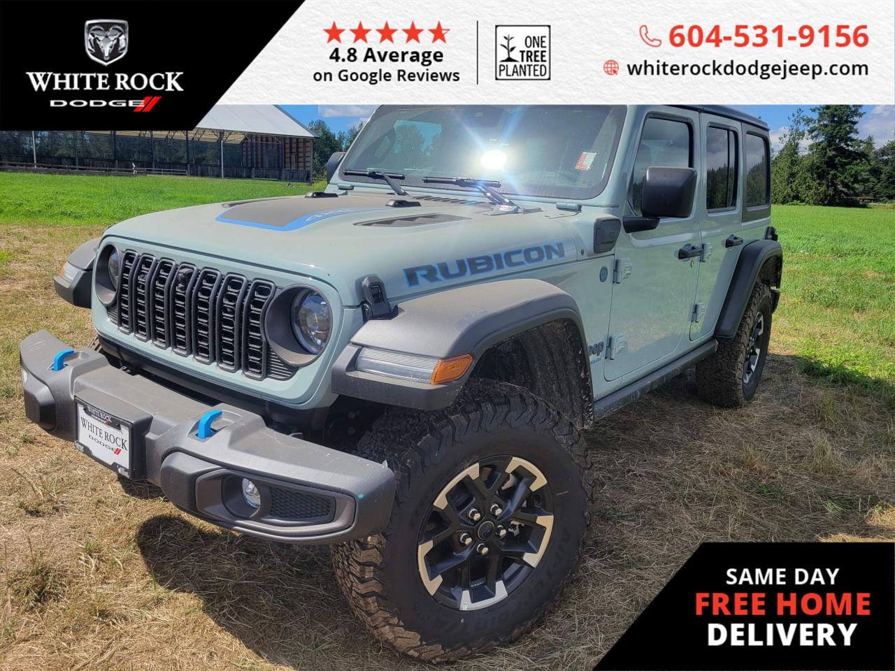 New 2024 Jeep Wrangler 4xe RUBICON for sale in Surrey, BC