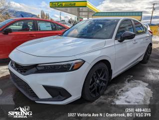 New 2024 Honda Civic Sport PRICE INCLUDES: FREIGHT & PDI, XPEL - PAINT PROTECTION FILM, ALL SEASON MATS, BLOCK HEATER, PREMIUM PAINT, SPLASH GUARDS, WINDOW TINT for sale in Cranbrook, BC
