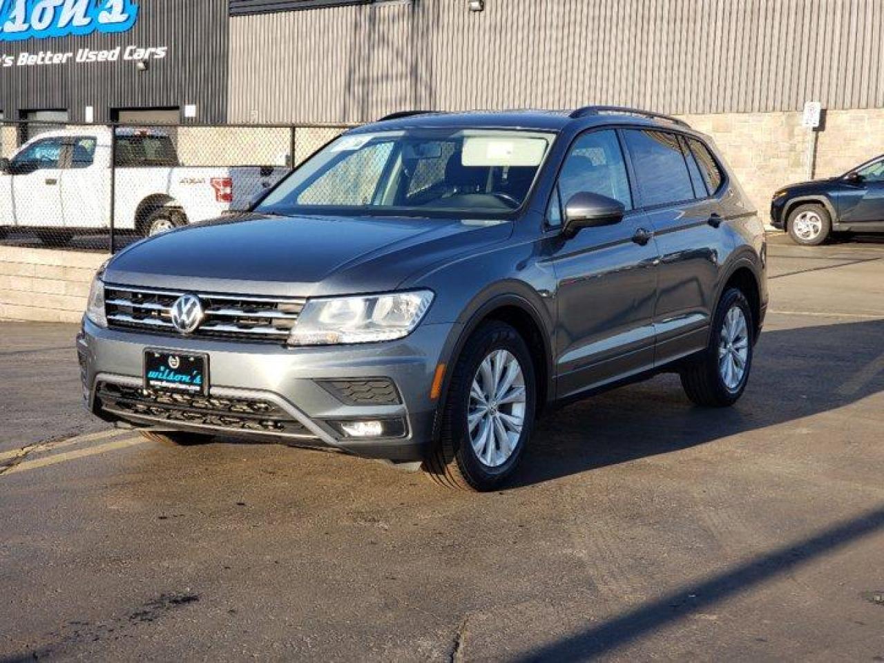 *This Volkswagen Tiguan Features the Following Options*Dealer Certified Pre-Owned. This Volkswagen Tiguan boasts a 2.0 L engine powering this Automatic transmission. Reverse Camera, Air Conditioning, 7 Passenger, Bluetooth, Heated Seats, Tilt Steering Wheel, Steering Radio Controls, Power Windows, Power Locks, Traction Control, Power Mirrors, AWD.*Stop By Today *Test drive this must-see, must-drive, must-own beauty today at Mark Wilsons Better Used Cars, 5055 Whitelaw Road, Guelph, ON N1H 6J4.650+ VEHICLES! ONE MASSIVE LOCATION!Free Contactless Local Delivery!HASSLE-FREE, NO-HAGGLE, LIVE MARKET PRICING!FINANCING! - Better than bank rates! 6 Months, No Payments available on approved credit OAC. Zero Down Available. We have expert credit specialists to secure the best possible rate for you! We are your financing broker, let us do all the leg work on your behalf! Click the RED Apply for Financing button to the right to get started or drop in today!BAD CREDIT APPROVED HERE! - You dont need perfect credit to get a vehicle loan at Mark Wilsons Better Used Cars! We have a dedicated team of credit rebuilding experts on hand to help you get the car of your dreams!WE LOVE TRADE-INS! - Hassle free top dollar trade-in values!HISTORY: Free Carfax report included.EXTENDED WARRANTY: Available30 DAY WARRANTY INCLUDED: 30 Days, or 3,000 km (mechanical items only). No Claim Limit (abuse not covered)5 Day Exchange Privilege! *(Some conditions apply)CASH PRICES SHOWN: Excluding HST and Licensing Fees.2019 - 2023 vehicles may be daily rentals. Please inquire with your Salesperson.
