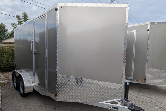 2024 Canadian Trailer Company 7x12 V-Nose Cargo Trailer Aluminum Tandem Axle