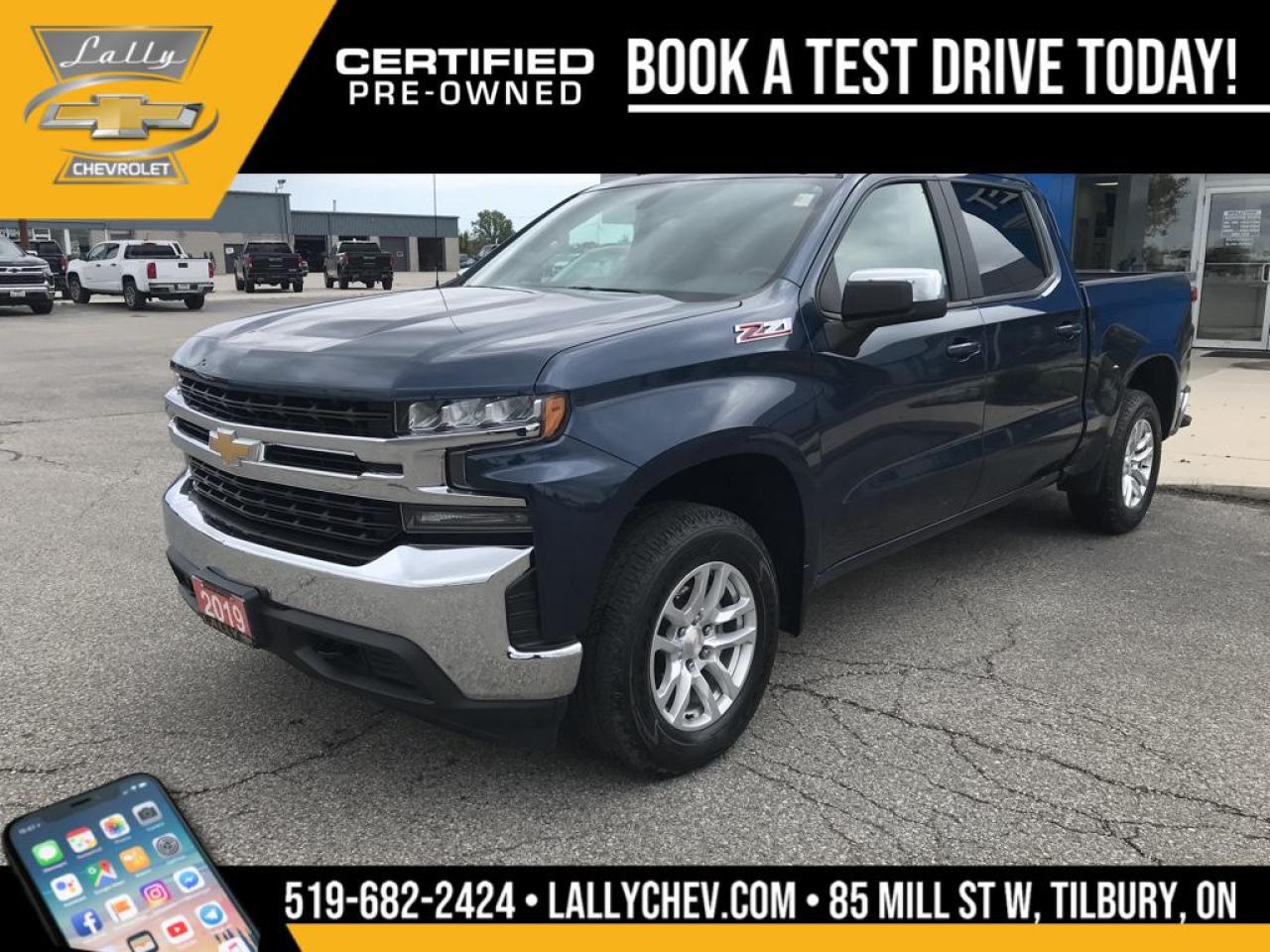 Used 2019 Chevrolet Silverado 1500 1500, LT, 4D, CREW CAB, 4WD for sale in Tilbury, ON