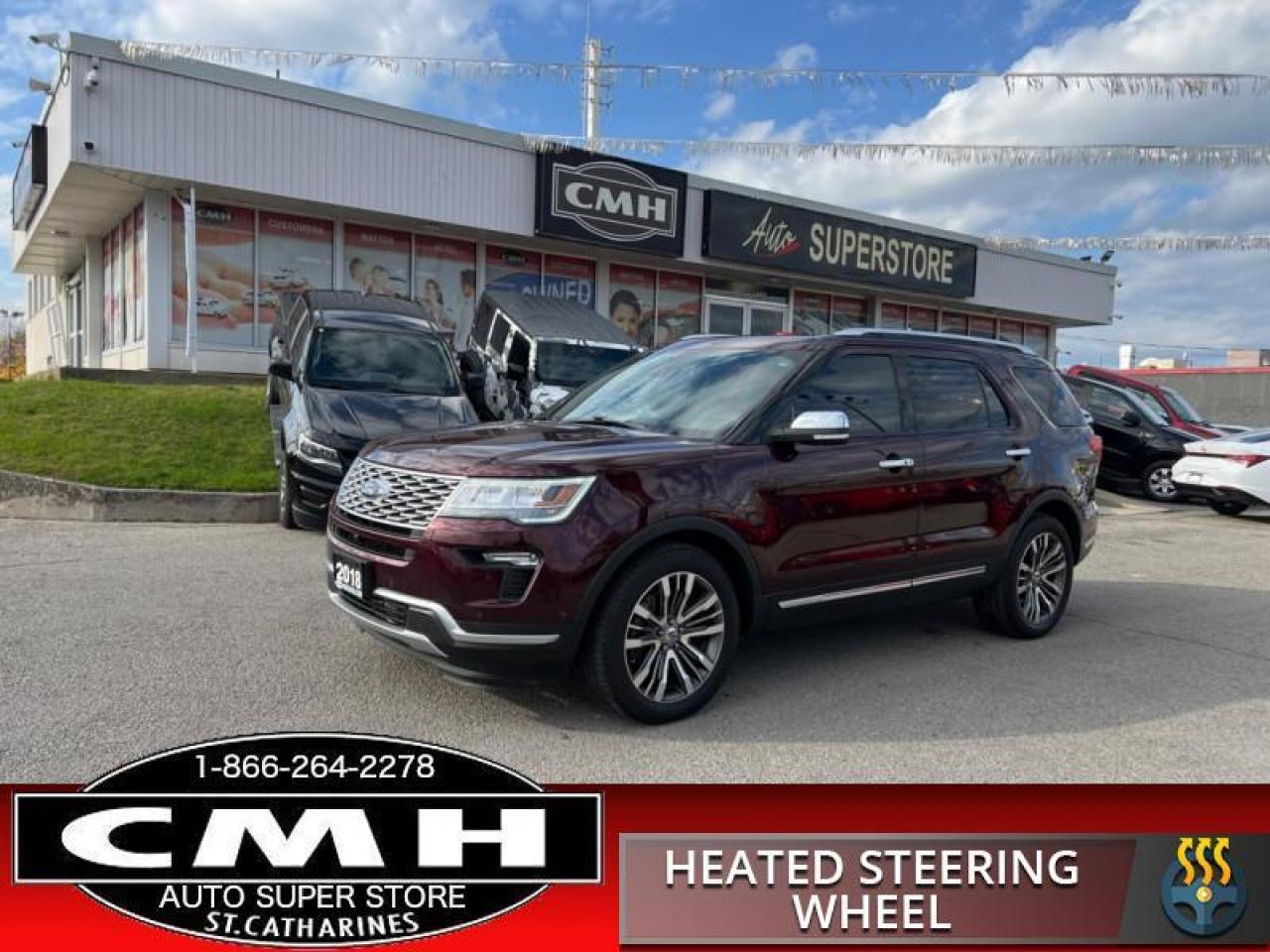 2018 Ford Explorer Platinum  ADAP-CC ROOF COLD-SEATS