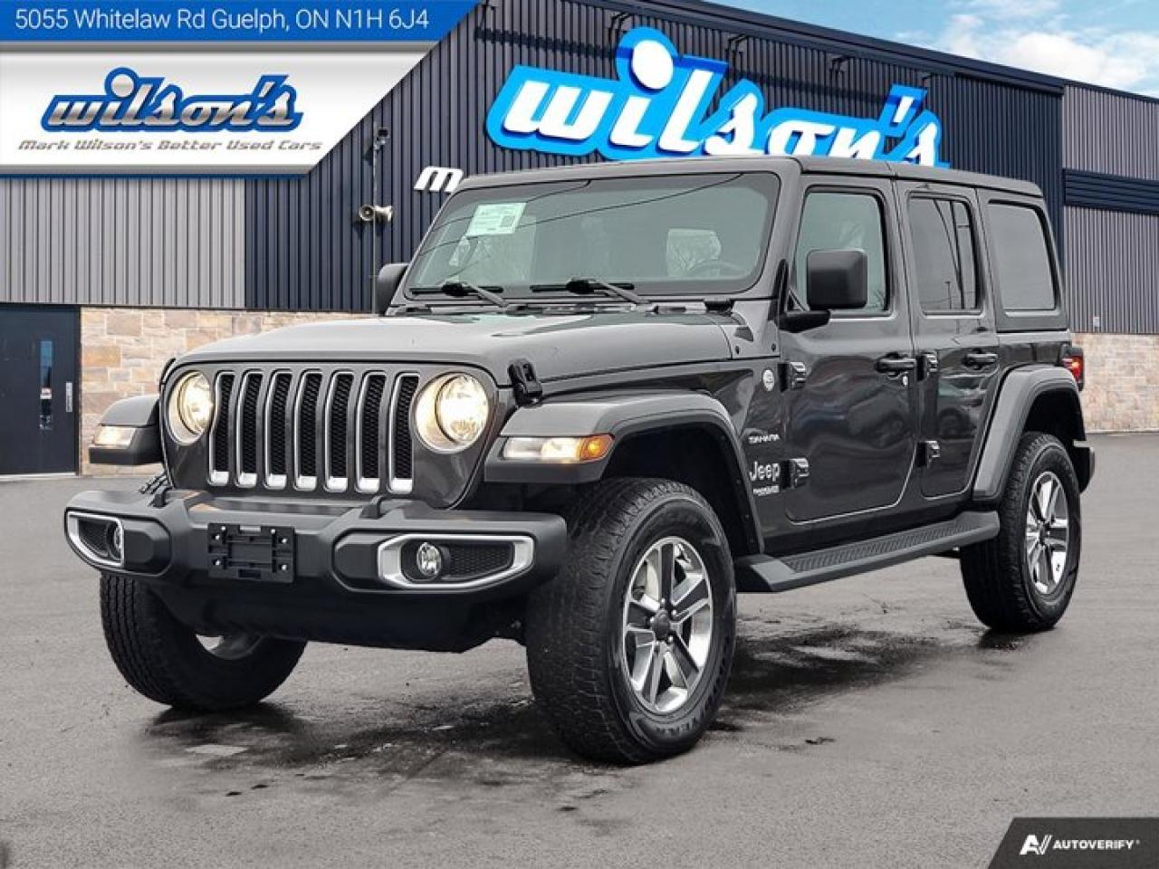 Used 2021 Jeep Wrangler Unlimited Sahara, Diesel!! Leather, Back-Up Camera, Alloys, & More! for sale in Guelph, ON