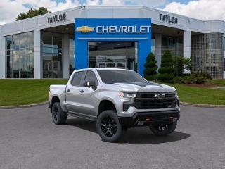 <b>Sunroof, 20 inch Aluminum Wheels!</b><br> <br>   This 2024 Silverado 1500 is engineered for ultra-premium comfort, offering high-tech upgrades, beautiful styling, authentic materials and thoughtfully crafted details. <br> <br>This 2024 Chevrolet Silverado 1500 stands out in the midsize pickup truck segment, with bold proportions that create a commanding stance on and off road. Next level comfort and technology is paired with its outstanding performance and capability. Inside, the Silverado 1500 supports you through rough terrain with expertly designed seats and robust suspension. This amazing 2024 Silverado 1500 is ready for whatever.<br> <br> This sterling grey metallic Crew Cab 4X4 pickup   has an automatic transmission and is powered by a  355HP 5.3L 8 Cylinder Engine.<br> <br> Our Silverado 1500s trim level is LT Trail Boss. Blending iconic appearance with off road capability, this adventure-ready Silverado 1500 LT Trail Boss is ready for anything you put in front of it. This rugged pickup comes loaded with Chevrolets legendary Z71 off road suspension and a 2 inch lift, an exclusive raised hood with black inserts, exclusive aluminum wheels, underbody skid plates, a useful trailer hitch, remote engine start, an EZ Lift tailgate and a 10 way power driver seat. It also comes with Chevrolets Premium Infotainment 3 system that features a larger touchscreen display, wireless Apple CarPlay, wireless Android Auto, and SiriusXM. Additional features include forward collision warning with automatic braking, lane keep assist, intellibeam LED headlights and fog lights, an HD rear view camera and hill descent control. This vehicle has been upgraded with the following features: Sunroof, 20 Inch Aluminum Wheels.  This is a demonstrator vehicle driven by a member of our staff, so we can offer a great deal on it.<br><br> <br>To apply right now for financing use this link : <a href=https://www.taylorautomall.com/finance/apply-for-financing/ target=_blank>https://www.taylorautomall.com/finance/apply-for-financing/</a><br><br> <br/> Total  cash rebate of $6500 is reflected in the price. Credit includes $6,500 Non-Stackable Cash Delivery Allowance.  Incentives expire 2024-04-30.  See dealer for details. <br> <br> <br>LEASING:<br><br>Estimated Lease Payment: $468 bi-weekly <br>Payment based on 6.5% lease financing for 48 months with $0 down payment on approved credit. Total obligation $48,673. Mileage allowance of 16,000 KM/year. Offer expires 2024-04-30.<br><br><br><br> Come by and check out our fleet of 90+ used cars and trucks and 170+ new cars and trucks for sale in Kingston.  o~o