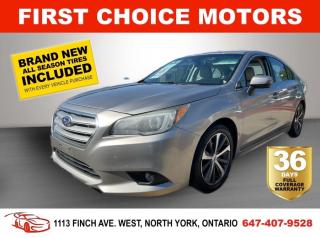 Used 2016 Subaru Legacy LIMITED ~AUTOMATIC, FULLY CERTIFIED WITH WARRANTY! for sale in North York, ON