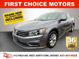 Welcome to First Choice Motors, the largest car dealership in Toronto of pre-owned cars, SUVs, and vans priced between $5000-$15,000. With an impressive inventory of over 300 vehicles in stock, we are dedicated to providing our customers with a vast selection of affordable and reliable options. <br><br>Were thrilled to offer a used 2017 Volkswagen Passat TRENDLINE, grey color with 256,000km (STK#6614) This vehicle was $10990 NOW ON SALE FOR $8990. It is equipped with the following features:<br>- Automatic Transmission<br>- Heated seats<br>- Bluetooth<br>- Reverse camera<br>- Alloy wheels<br>- Power windows<br>- Power locks<br>- Power mirrors<br>- Air Conditioning<br><br>At First Choice Motors, we believe in providing quality vehicles that our customers can depend on. All our vehicles come with a 36-day FULL COVERAGE warranty. We also offer additional warranty options up to 5 years for our customers who want extra peace of mind.<br><br>Furthermore, all our vehicles are sold fully certified with brand new brakes rotors and pads, a fresh oil change, and brand new set of all-season tires installed & balanced. You can be confident that this car is in excellent condition and ready to hit the road.<br><br>At First Choice Motors, we believe that everyone deserves a chance to own a reliable and affordable vehicle. Thats why we offer financing options with low interest rates starting at 7.9% O.A.C. Were proud to approve all customers, including those with bad credit, no credit, students, and even 9 socials. Our finance team is dedicated to finding the best financing option for you and making the car buying process as smooth and stress-free as possible.<br><br>Our dealership is open 7 days a week to provide you with the best customer service possible. We carry the largest selection of used vehicles for sale under $9990 in all of Ontario. We stock over 300 cars, mostly Hyundai, Chevrolet, Mazda, Honda, Volkswagen, Toyota, Ford, Dodge, Kia, Mitsubishi, Acura, Lexus, and more. With our ongoing sale, you can find your dream car at a price you can afford. Come visit us today and experience why we are the best choice for your next used car purchase!<br><br>All prices exclude a $10 OMVIC fee, license plates & registration  and ONTARIO HST (13%)