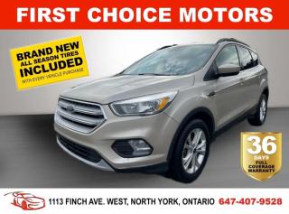 Welcome to First Choice Motors, the largest car dealership in Toronto of pre-owned cars, SUVs, and vans priced between $5000-$15,000. With an impressive inventory of over 300 vehicles in stock, we are dedicated to providing our customers with a vast selection of affordable and reliable options. <br><br>Were thrilled to offer a used 2018 Ford Escape SE, gold color with 141,000km (STK#6616) This vehicle was $15990 NOW ON SALE FOR $13990. It is equipped with the following features:<br>- Automatic Transmission<br>- Heated seats<br>- Bluetooth<br>- Reverse camera<br>- Alloy wheels<br>- Power windows<br>- Power locks<br>- Power mirrors<br>- Air Conditioning<br><br>At First Choice Motors, we believe in providing quality vehicles that our customers can depend on. All our vehicles come with a 36-day FULL COVERAGE warranty. We also offer additional warranty options up to 5 years for our customers who want extra peace of mind.<br><br>Furthermore, all our vehicles are sold fully certified with brand new brakes rotors and pads, a fresh oil change, and brand new set of all-season tires installed & balanced. You can be confident that this car is in excellent condition and ready to hit the road.<br><br>At First Choice Motors, we believe that everyone deserves a chance to own a reliable and affordable vehicle. Thats why we offer financing options with low interest rates starting at 7.9% O.A.C. Were proud to approve all customers, including those with bad credit, no credit, students, and even 9 socials. Our finance team is dedicated to finding the best financing option for you and making the car buying process as smooth and stress-free as possible.<br><br>Our dealership is open 7 days a week to provide you with the best customer service possible. We carry the largest selection of used vehicles for sale under $9990 in all of Ontario. We stock over 300 cars, mostly Hyundai, Chevrolet, Mazda, Honda, Volkswagen, Toyota, Ford, Dodge, Kia, Mitsubishi, Acura, Lexus, and more. With our ongoing sale, you can find your dream car at a price you can afford. Come visit us today and experience why we are the best choice for your next used car purchase!<br><br>All prices exclude a $10 OMVIC fee, license plates & registration  and ONTARIO HST (13%)
