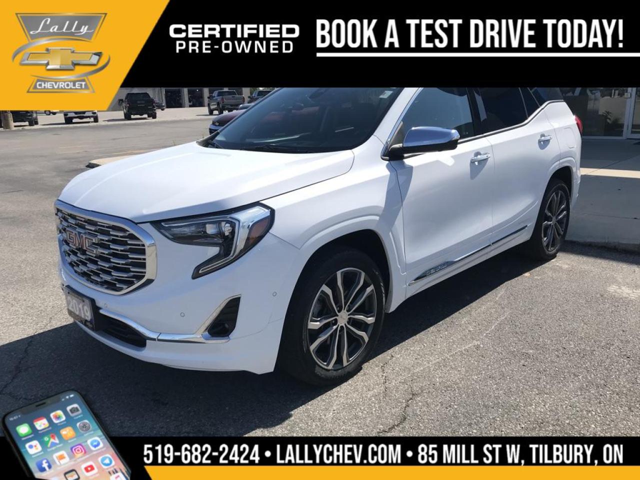 Used 2019 GMC Terrain Denali DENALI , 4D SPORT UTILITY, AWD, LEATHER INTERIOR, for sale in Tilbury, ON