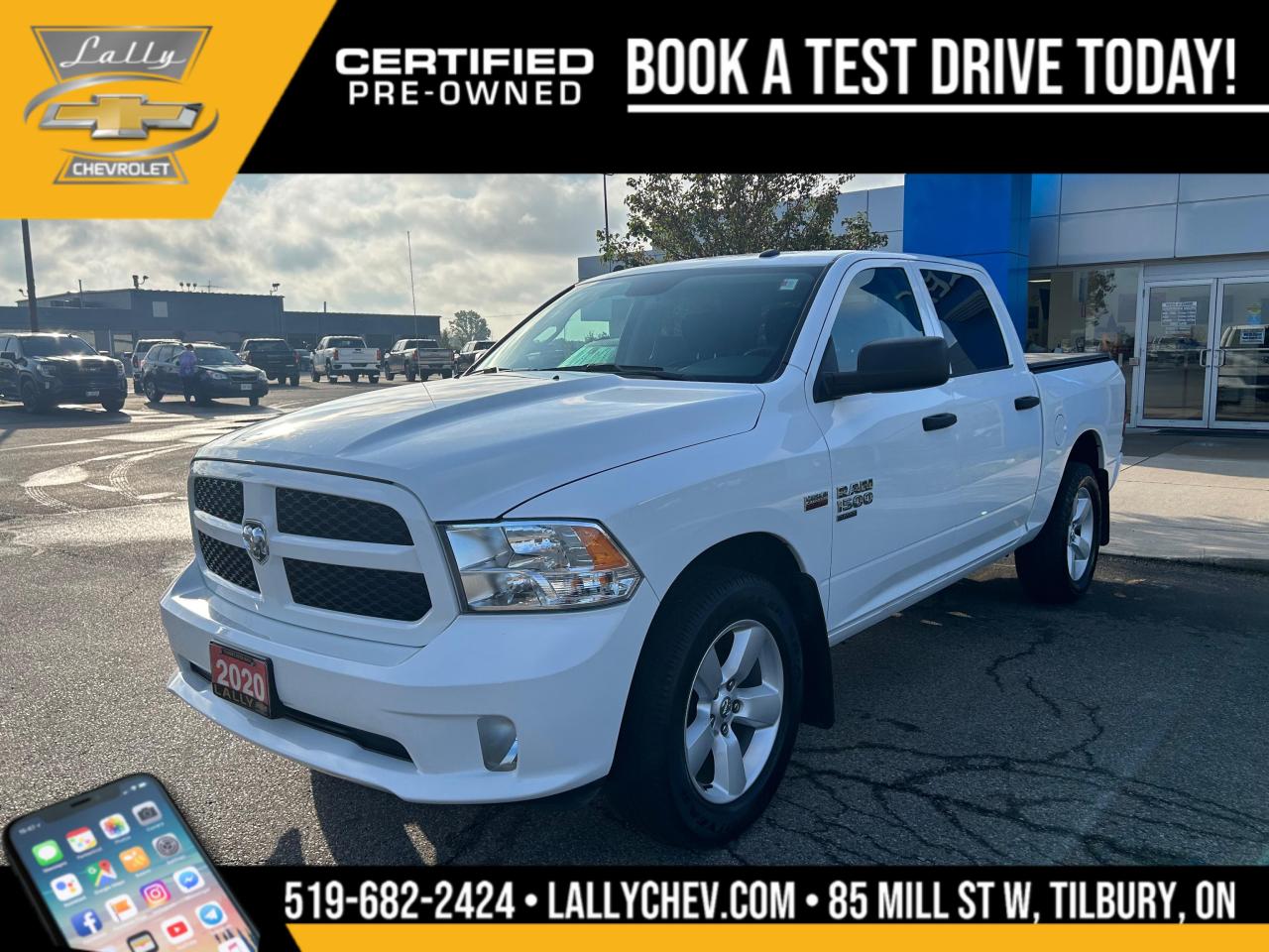 Used 2020 RAM 1500 Classic 1500 CLASSIC, ST, 4WD, 5.7L , V8, BACKUP CAMERA, for sale in Tilbury, ON