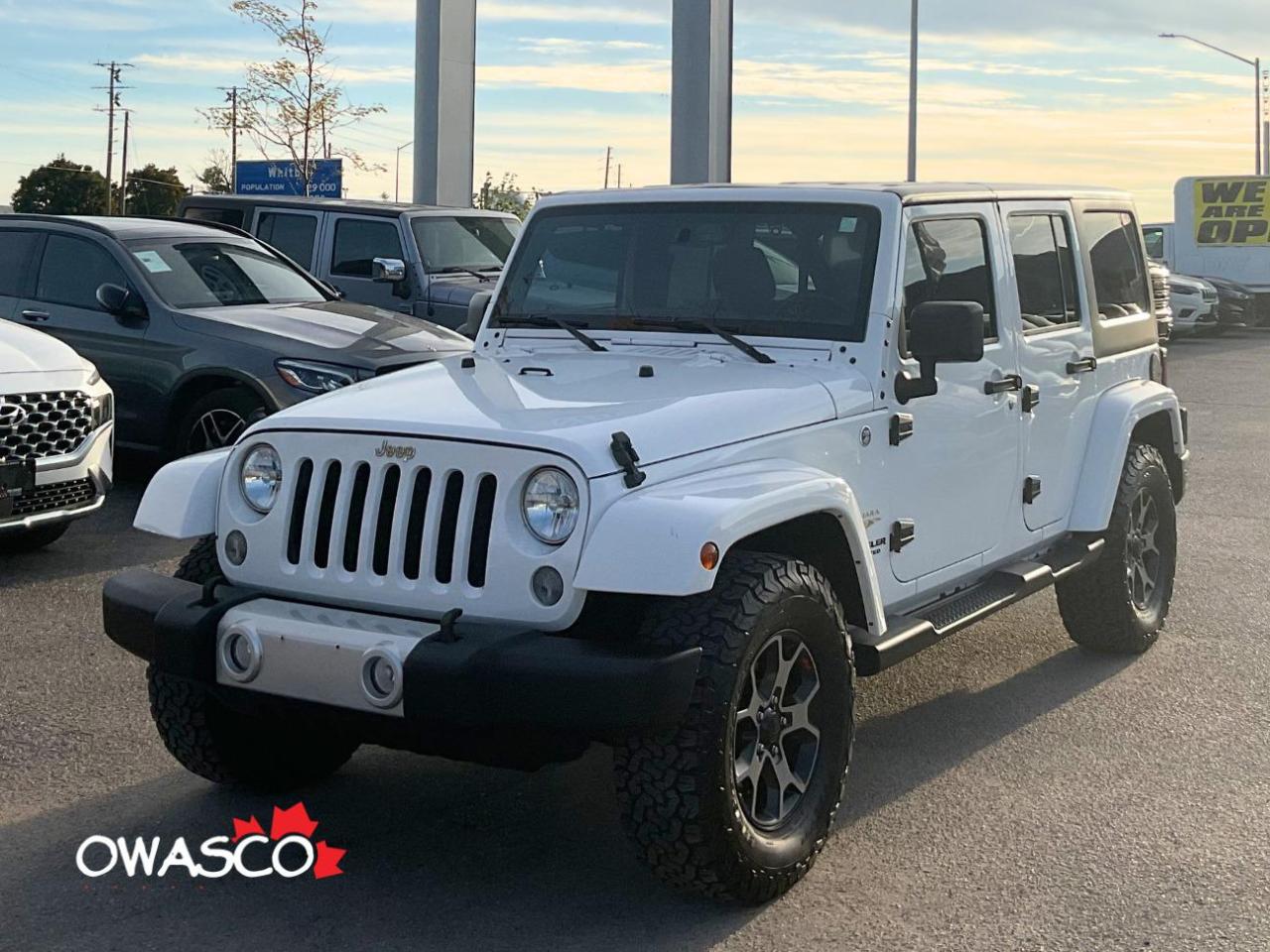Used 2015 Jeep Wrangler Unlimited 3.6L Unlimited! Safety Included! Clean CarFax! for sale in Whitby, ON