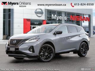 <b>Leather Seats,  Moonroof,  Navigation,  Memory Seats,  Power Liftgate!</b><br> <br> <br> <br>$1000 DISCOUNT<br> <br>This 2024 Nissan Murano offers confident power, efficient usage of fuel and space, and an exciting exterior sure to turn heads. This uber popular crossover does more than settle for good enough. This Murano offers an airy interior that was designed to make every seating position one to enjoy. For a crossover that is more than just good looks and decent power, check out this well designed 2024 Murano. <br> <br> This bolder grey SUV  has an automatic transmission and is powered by a  260HP 3.5L V6 Cylinder Engine.<br> <br> Our Muranos trim level is Midnight Edition. This Midnight Edition is as dark as its name with a blacked-out exterior emphasized with illuminated kick plates. Additional features include a dual panel panoramic moonroof, heated leather seats, motion activated power liftgate, remote start with intelligent climate control, memory settings, ambient interior lighting, and a heated steering wheel for added comfort along with intelligent cruise with distance pacing, intelligent Around View camera, and traffic sign recognition for even more confidence. Navigation and Bose Premium Audio are added to the NissanConnect touchscreen infotainment system featuring Android Auto, Apple CarPlay, and a ton more connectivity features. Forward collision warning, emergency braking with pedestrian detection, high beam assist, blind spot detection, and rear parking sensors help inspire confidence on the drive. This vehicle has been upgraded with the following features: Leather Seats,  Moonroof,  Navigation,  Memory Seats,  Power Liftgate,  Remote Start,  Heated Steering Wheel. <br><br> <br/> Weve discounted this vehicle $1000.    4.99% financing for 84 months. <br> Payments from <b>$712.00</b> monthly with $0 down for 84 months @ 4.99% APR O.A.C. ( Plus applicable taxes -  $621 Administration fee included. Licensing not included.    ).  Incentives expire 2024-05-31.  See dealer for details. <br> <br> <br>LEASING:<br><br>Estimated Lease Payment: $652/m <br>Payment based on 4.99% lease financing for 60 months with $0 down payment on approved credit. Total obligation $39,179. Mileage allowance of 20,000 KM/year. Offer expires 2024-05-31.<br><br><br>We are proud to regularly serve our clients and ready to help you find the right car that fits your needs, your wants, and your budget.And, of course, were always happy to answer any of your questions.Proudly supporting Ottawa, Orleans, Vanier, Barrhaven, Kanata, Nepean, Stittsville, Carp, Dunrobin, Kemptville, Westboro, Cumberland, Rockland, Embrun , Casselman , Limoges, Crysler and beyond! Call us at (613) 824-8550 or use the Get More Info button for more information. Please see dealer for details. The vehicle may not be exactly as shown. The selling price includes all fees, licensing & taxes are extra. OMVIC licensed.Find out why Myers Orleans Nissan is Ottawas number one rated Nissan dealership for customer satisfaction! We take pride in offering our clients exceptional bilingual customer service throughout our sales, service and parts departments. Located just off highway 174 at the Jean DÀrc exit, in the Orleans Auto Mall, we have a huge selection of New vehicles and our professional team will help you find the Nissan that fits both your lifestyle and budget. And if we dont have it here, we will find it or you! Visit or call us today.<br> Come by and check out our fleet of 40+ used cars and trucks and 110+ new cars and trucks for sale in Orleans.  o~o