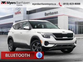 Compare at $22254 - Our Live Market Price is just $21398! <br> <br>   Whether your journey takes you to the mountain road or a mountain of traffic, this 2021 Kia Seltos is the new face of adventure. This  2021 Kia Seltos is fresh on our lot in Ottawa. <br> <br>In a world of subcompact SUVs it gets harder and harder to stand out, but this truly unique Kia Seltos manages to make an impact without venturing too far from conventional style. Full of rugged and ready capability, you can rest assured that this Kia Seltos is ready for your next adventure, but that capability doesnt come at the sacrifice of on road comfort. This Kia Seltos is the new face of adventure in a world of sameness.This  SUV has 71,612 kms. Its  white in colour  . It has an automatic transmission and is powered by a  146HP 2.0L 4 Cylinder Engine.  This unit has some remaining factory warranty for added peace of mind. <br> <br>To apply right now for financing use this link : <a href=https://www.myersbarrhaventoyota.ca/quick-approval/ target=_blank>https://www.myersbarrhaventoyota.ca/quick-approval/</a><br><br> <br/><br> Buy this vehicle now for the lowest bi-weekly payment of <b>$163.65</b> with $0 down for 84 months @ 9.99% APR O.A.C. ( Plus applicable taxes -  Plus applicable fees   ).  See dealer for details. <br> <br>At Myers Barrhaven Toyota we pride ourselves in offering highly desirable pre-owned vehicles. We truly hand pick all our vehicles to offer only the best vehicles to our customers. No two used cars are alike, this is why we have our trained Toyota technicians highly scrutinize all our trade ins and purchases to ensure we can put the Myers seal of approval. Every year we evaluate 1000s of vehicles and only 10-15% meet the Myers Barrhaven Toyota standards. At the end of the day we have mutual interest in selling only the best as we back all our pre-owned vehicles with the Myers *LIFETIME ENGINE TRANSMISSION warranty. Thats right *LIFETIME ENGINE TRANSMISSION warranty, were in this together! If we dont have what youre looking for not to worry, our experienced buyer can help you find the car of your dreams! Ever heard of getting top dollar for your trade but not really sure if you were? Here we leave nothing to chance, every trade-in we appraise goes up onto a live online auction and we get buyers coast to coast and in the USA trying to bid for your trade. This means we simultaneously expose your car to 1000s of buyers to get you top trade in value. <br>We service all makes and models in our new state of the art facility where you can enjoy the convenience of our onsite restaurant, service loaners, shuttle van, free Wi-Fi, Enterprise Rent-A-Car, on-site tire storage and complementary drink. Come see why many Toyota owners are making the switch to Myers Barrhaven Toyota. <br>*LIFETIME ENGINE TRANSMISSION WARRANTY NOT AVAILABLE ON VEHICLES WITH KMS EXCEEDING 140,000KM, VEHICLES 8 YEARS & OLDER, OR HIGHLINE BRAND VEHICLE(eg. BMW, INFINITI. CADILLAC, LEXUS...) o~o