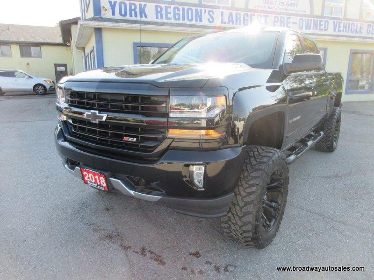 Used 2018 Chevrolet Silverado 1500 GREAT KM'S LT-Z71-MODEL 5 PASSENGER 5.3L - V8.. 4X4.. CREW-CAB.. SHORTY.. NAVIGATION.. BOSE AUDIO.. BACK-UP CAMERA.. BLUETOOTH.. TRAILER BRAKE.. for sale in Bradford, ON