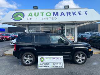 Used 2016 Jeep Patriot HIGH ALTITUDE 4cyl. HTD. LEATHER! BL-TOOTH! FREE WRNTY & BCAA! for sale in Langley, BC