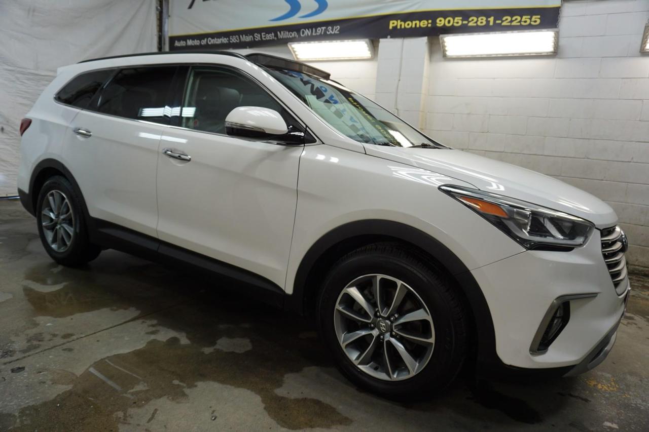 Used 2017 Hyundai Santa Fe LUXURY AWD XL *ACCIDENT FREE* CERTIFIED CAMERA NAV BLUETOOTH LEATHER HEATED SEATS PANO ROOF CRUISE ALLOYS for sale in Milton, ON