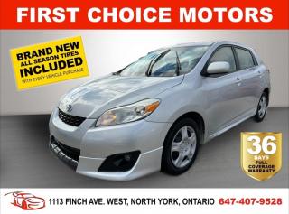 Welcome to First Choice Motors, the largest car dealership in Toronto of pre-owned cars, SUVs, and vans priced between $5000-$15,000. With an impressive inventory of over 300 vehicles in stock, we are dedicated to providing our customers with a vast selection of affordable and reliable options. <br><br>Were thrilled to offer a used 2009 Toyota Matrix XR, silver color with 242,000km (STK#6620) This vehicle was $8490 NOW ON SALE FOR $6990. It is equipped with the following features:<br>- Automatic Transmission<br>- Sunroof<br>- Power windows<br>- Power locks<br>- Power mirrors<br>- Air Conditioning<br><br>At First Choice Motors, we believe in providing quality vehicles that our customers can depend on. All our vehicles come with a 36-day FULL COVERAGE warranty. We also offer additional warranty options up to 5 years for our customers who want extra peace of mind.<br><br>Furthermore, all our vehicles are sold fully certified with brand new brakes rotors and pads, a fresh oil change, and brand new set of all-season tires installed & balanced. You can be confident that this car is in excellent condition and ready to hit the road.<br><br>At First Choice Motors, we believe that everyone deserves a chance to own a reliable and affordable vehicle. Thats why we offer financing options with low interest rates starting at 7.9% O.A.C. Were proud to approve all customers, including those with bad credit, no credit, students, and even 9 socials. Our finance team is dedicated to finding the best financing option for you and making the car buying process as smooth and stress-free as possible.<br><br>Our dealership is open 7 days a week to provide you with the best customer service possible. We carry the largest selection of used vehicles for sale under $9990 in all of Ontario. We stock over 300 cars, mostly Hyundai, Chevrolet, Mazda, Honda, Volkswagen, Toyota, Ford, Dodge, Kia, Mitsubishi, Acura, Lexus, and more. With our ongoing sale, you can find your dream car at a price you can afford. Come visit us today and experience why we are the best choice for your next used car purchase!<br><br>All prices exclude a $10 OMVIC fee, license plates & registration  and ONTARIO HST (13%)