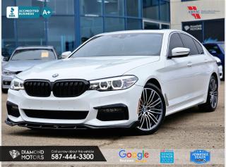 2L 4 CYLINDER ENGINE, M PACKAGE, ALL WHEEL DRIVE, LEATHER, SUNROOF, WIRELESS APPLE CARPLAY, AMBEINT LIGHTING, NAVIGATION, ALL WHEEL DRIVE, BACKUP CAMERA, BLUETOOTH, CRUISE CONTROL AND MUCH MORE! <br/> <br/>  <br/> Just Arrived 2019 BMW 5-Series 530i XDrive White has 72,819 KM on it. 2L 4 Cylinder Engine engine, All-Wheel Drive, Automatic transmission, 5 Seater passengers, on special price for $36,500.00. <br/> <br/>  <br/> Book your appointment today for Test Drive. We offer contactless Test drives & Virtual Walkarounds. Stock Number: 23250 <br/> <br/>  <br/> Diamond Motors has built a reputation for serving you, our customers. Being honest and selling quality pre-owned vehicles at competitive & affordable prices. Whenever you deal with us, you know you get to deal and speak directly with the owners. This means unique personalized customer service to meet all your needs. No high-pressure sales tactics, only upfront advice. <br/> <br/>  <br/> Why choose us? <br/>  <br/> Certified Pre-Owned Vehicles <br/> Family Owned & Operated <br/> Finance Available <br/> Extended Warranty <br/> Vehicles Priced to Sell <br/> No Pressure Environment <br/> Inspection & Carfax Report <br/> Professionally Detailed Vehicles <br/> Full Disclosure Guaranteed <br/> AMVIC Licensed <br/> BBB Accredited Business <br/> CarGurus Top-rated Dealer 2022 <br/> <br/>  <br/> Phone to schedule an appointment @ 587-444-3300 or simply browse our inventory online www.diamondmotors.ca or come and see us at our location at <br/> 3403 93 street NW, Edmonton, T6E 6A4 <br/> <br/>  <br/> To view the rest of our inventory: <br/> www.diamondmotors.ca/inventory <br/> <br/>  <br/> All vehicle features must be confirmed by the buyer before purchase to confirm accuracy. All vehicles have an inspection work order and accompanying Mechanical fitness assessment. All vehicles will also have a Carproof report to confirm vehicle history, accident history, salvage or stolen status, and jurisdiction report. <br/>