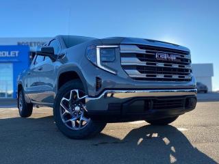 <br> <br> No matter where youâ??re heading or what tasks need tackling, thereâ??s a premium and capable Sierra 1500 thatâ??s perfect for you. <br> <br>This 2024 GMC Sierra 1500 stands out in the midsize pickup truck segment, with bold proportions that create a commanding stance on and off road. Next level comfort and technology is paired with its outstanding performance and capability. Inside, the Sierra 1500 supports you through rough terrain with expertly designed seats and robust suspension. This amazing 2024 Sierra 1500 is ready for whatever.<br> <br> This thunderstorm grey metallic sought after diesel Crew Cab 4X4 pickup has an automatic transmission and is powered by a 305HP 3.0L Straight 6 Cylinder Engine.<br> <br> Our Sierra 1500s trim level is SLE. Stepping up to this GMC Sierra 1500 SLE is a great choice as it comes loaded with some excellent features such as a massive 13.4 inch touchscreen display with wireless Apple CarPlay and Android Auto, wireless streaming audio, SiriusXM, 4G LTE hotspot, cruise control and LED headlights. Additionally, this pickup truck also comes with a rear vision camera, forward collision warning and lane keep assist, air conditioning, teen driver technology plus so much more! This vehicle has been upgraded with the following features: Heated Steering Wheel, Heated Seats, Remote Start, Dual-zone Climate Control. <br><br> <br/><br>Contact our Sales Department today by: <br><br>Phone: 1 (306) 882-2691 <br><br>Text: 1-306-800-5376 <br><br>- Want to trade your vehicle? Make the drive and well have it professionally appraised, for FREE! <br><br>- Financing available! Onsite credit specialists on hand to serve you! <br><br>- Apply online for financing! <br><br>- Professional, courteous, and friendly staff are ready to help you get into your dream ride! <br><br>- Call today to book your test drive! <br><br>- HUGE selection of new GMC, Buick and Chevy Vehicles! <br><br>- Fully equipped service shop with GM certified technicians <br><br>- Full Service Quick Lube Bay! Drive up. Drive in. Drive out! <br><br>- Best Oil Change in Saskatchewan! <br><br>- Oil changes for all makes and models including GMC, Buick, Chevrolet, Ford, Dodge, Ram, Kia, Toyota, Hyundai, Honda, Chrysler, Jeep, Audi, BMW, and more! <br><br>- Rosetowns ONLY Quick Lube Oil Change! <br><br>- 24/7 Touchless car wash <br><br>- Fully stocked parts department featuring a large line of in-stock winter tires! <br> <br><br><br>Rosetown Mainline Motor Products, also known as Mainline Motors is the ORIGINAL King Of Trucks, featuring Chevy Silverado, GMC Sierra, Buick Enclave, Chevy Traverse, Chevy Equinox, Chevy Cruze, GMC Acadia, GMC Terrain, and pre-owned Chevy, GMC, Buick, Ford, Dodge, Ram, and more, proudly serving Saskatchewan. As part of the Mainline Automotive Group of Dealerships in Western Canada, we are also committed to servicing customers anywhere in Western Canada! We have a huge selection of cars, trucks, and crossover SUVs, so if youre looking for your next new GMC, Buick, Chevrolet or any brand on a used vehicle, dont hesitate to contact us online, give us a call at 1 (306) 882-2691 or swing by our dealership at 506 Hyw 7 W in Rosetown, Saskatchewan. We look forward to getting you rolling in your next new or used vehicle! <br> <br><br><br>* Vehicles may not be exactly as shown. Contact dealer for specific model photos. Pricing and availability subject to change. All pricing is cash price including fees. Taxes to be paid by the purchaser. While great effort is made to ensure the accuracy of the information on this site, errors do occur so please verify information with a customer service rep. This is easily done by calling us at 1 (306) 882-2691 or by visiting us at the dealership. <br><br> Come by and check out our fleet of 70+ used cars and trucks and 130+ new cars and trucks for sale in Rosetown. o~o