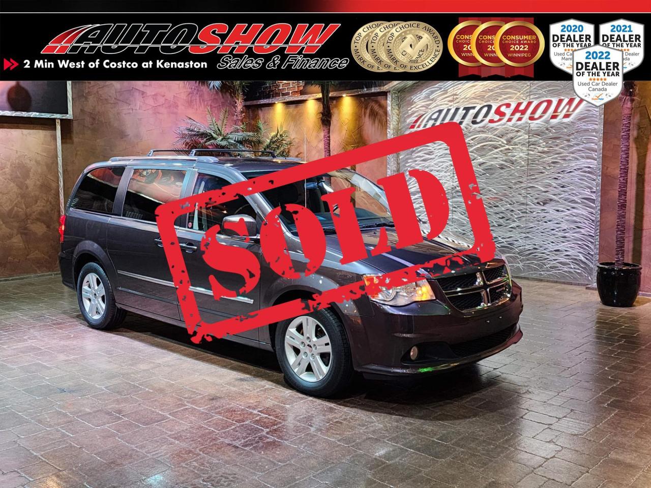 Used 2017 Dodge Grand Caravan Crew Plus - Local Trade, Htd Lthr, Pwr Sliders for sale in Winnipeg, MB
