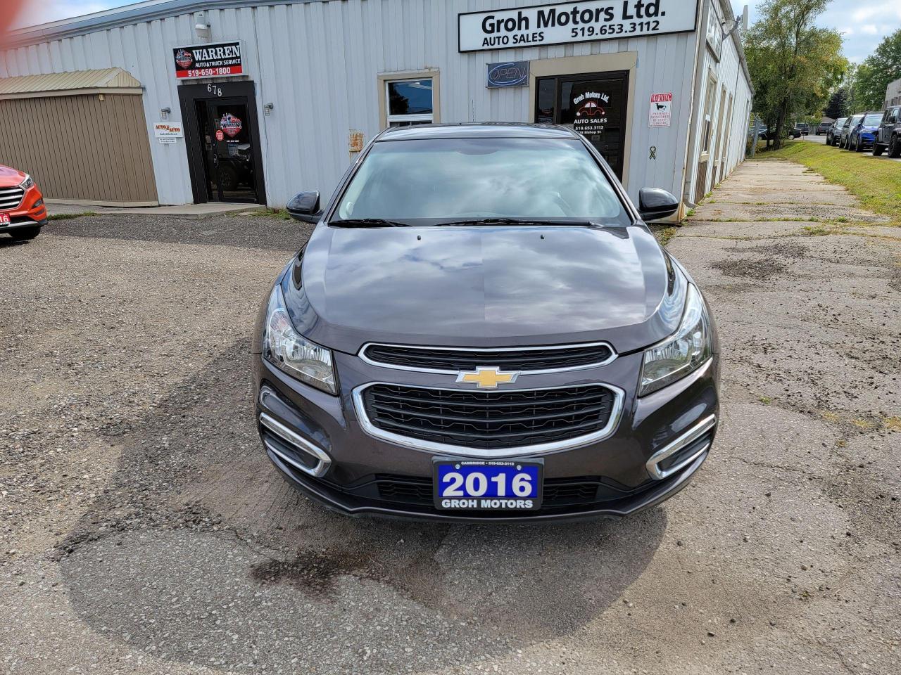 Used 2016 Chevrolet Cruze LT   Limited for sale in Cambridge, ON
