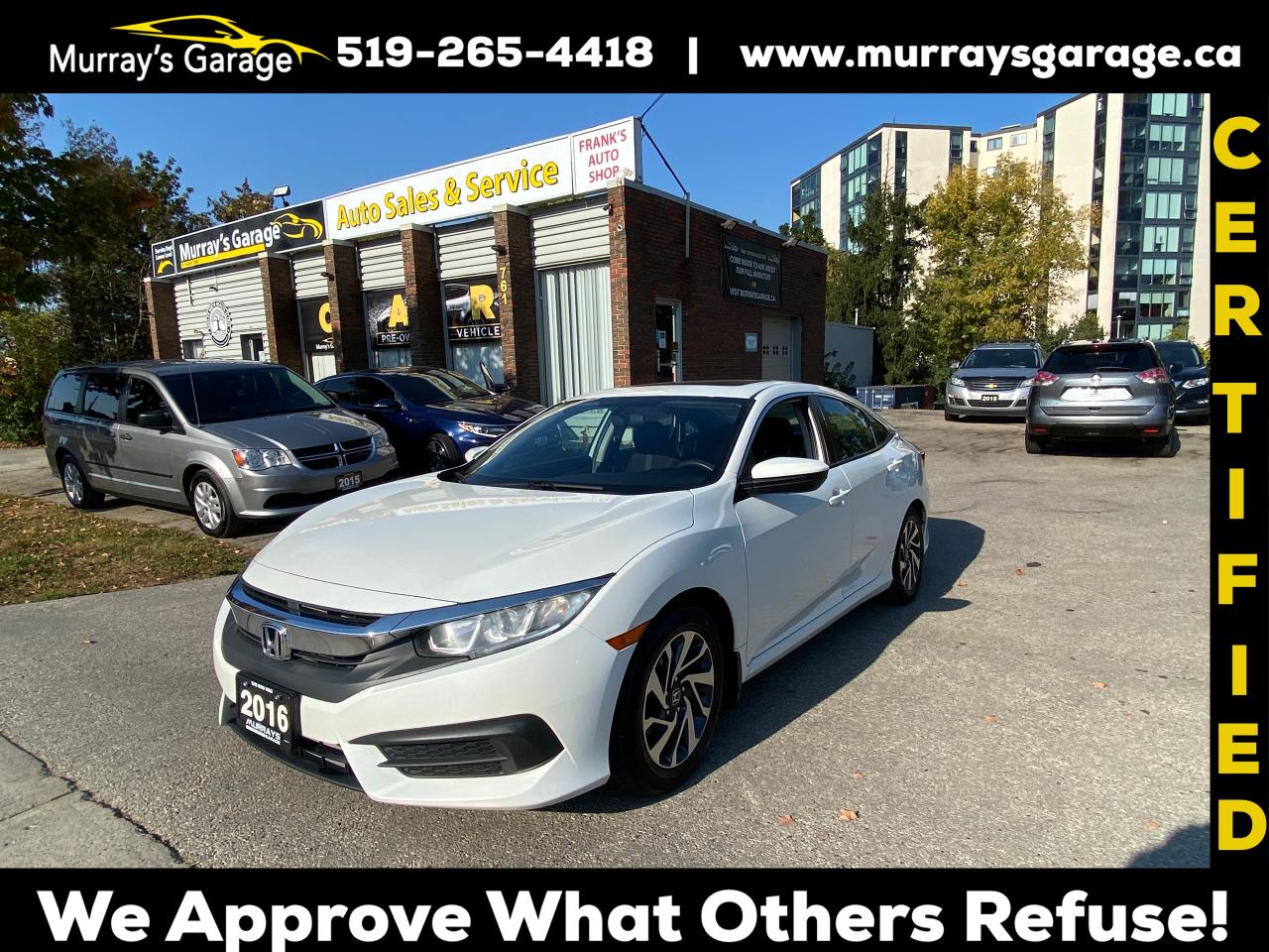 Used 2016 Honda Civic EX for sale in Guelph, ON