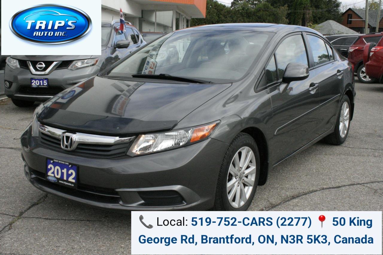 2012 Honda Civic 4dr Auto EX-L w/Nav-loaded/Only 52,000 kms/Mint! - Photo #2