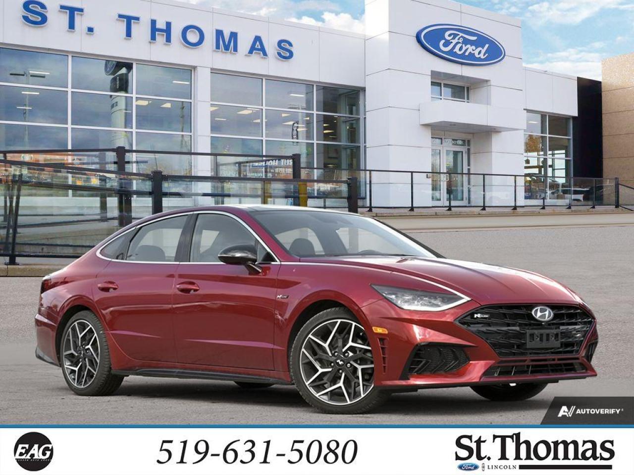 Used 2023 Hyundai Sonata N Line Leather Seated Seats Navigation Moonroof for sale in St Thomas, ON