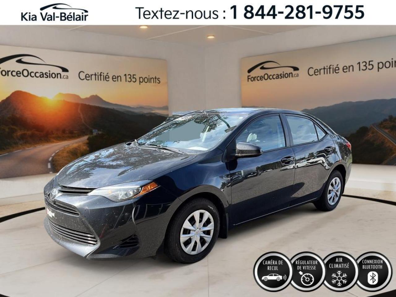 Used 2019 Toyota Corolla CE A/C*CRUISE ADAPTATIF*BLUETOOTH*CAMÉRA* for sale in Québec, QC