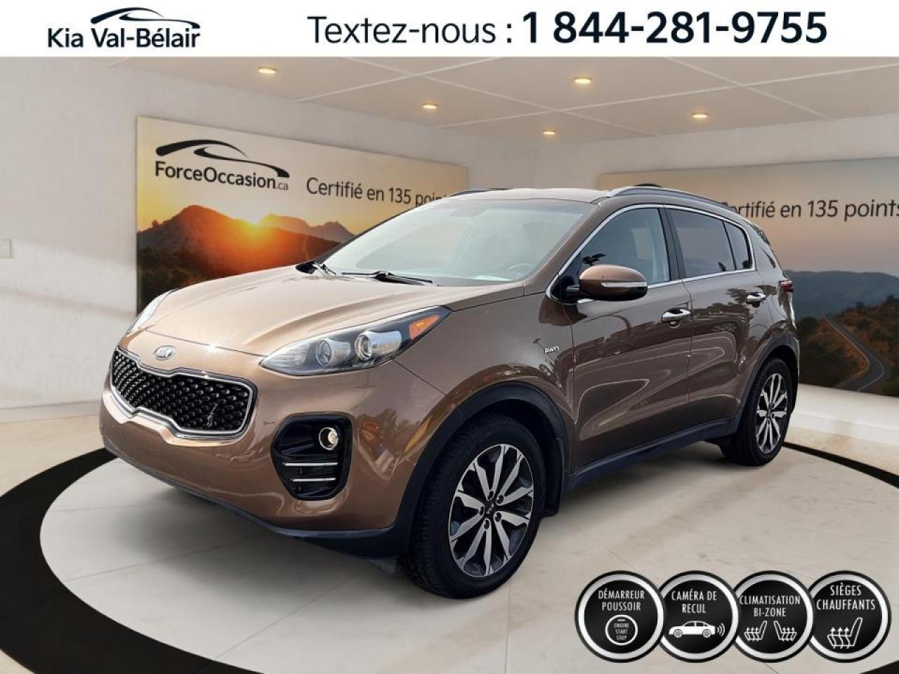 Used 2017 Kia Sportage EX AWD*B-ZONE*BOUTON POUSSOIR*SIÈGES CHAUFFANTS* for sale in Québec, QC