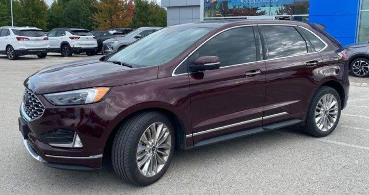 Used 2022 Ford Edge Titanium, AWD, Sunroof, Leather, navigation, Tablet Console, Heated seats, Alloys, Low Km's & More! for sale in Guelph, ON