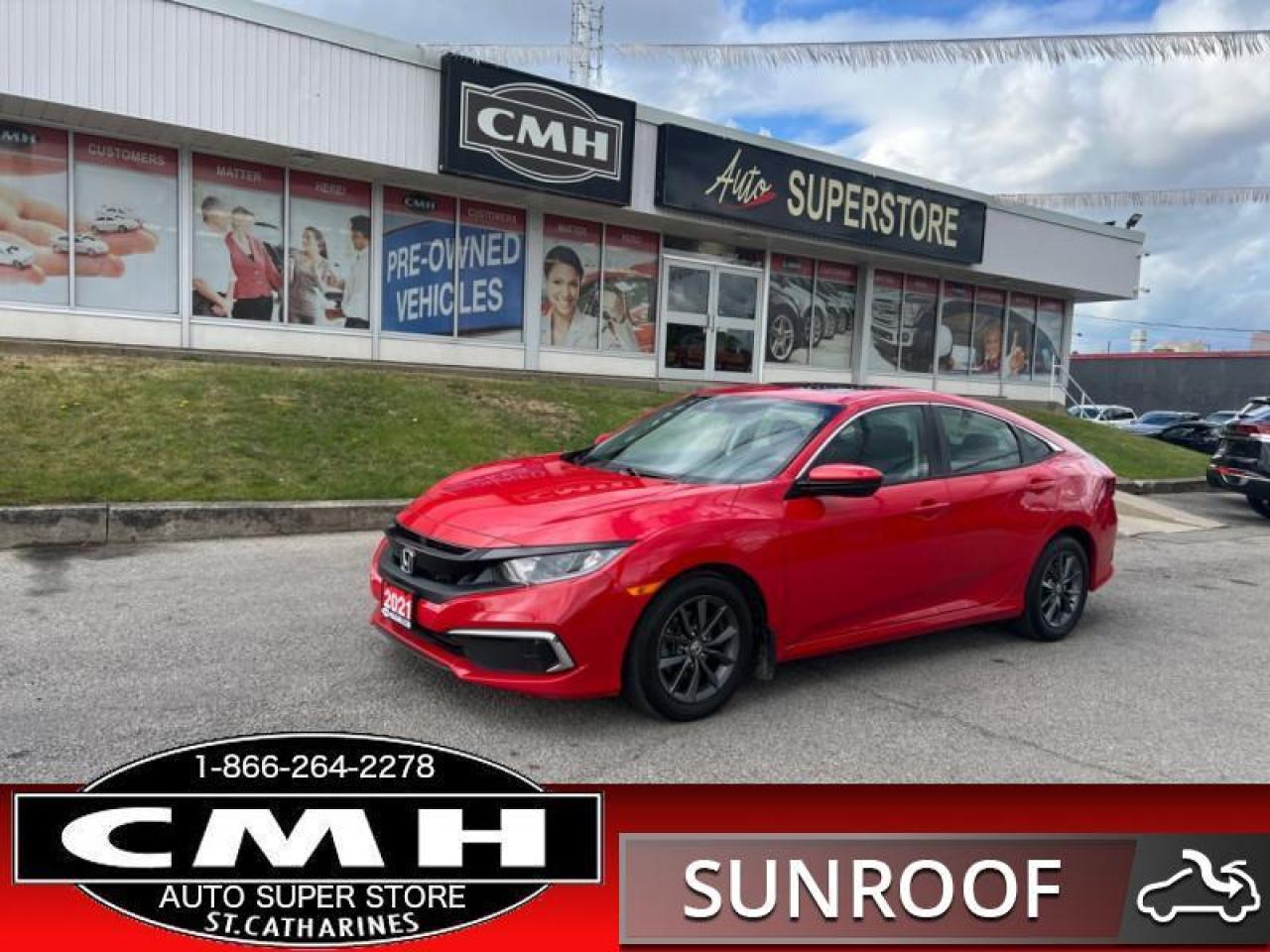 Used 2021 Honda Civic Sedan EX  ADAP-CC ROOF HTD-SEATS 16-A for sale in St. Catharines, ON